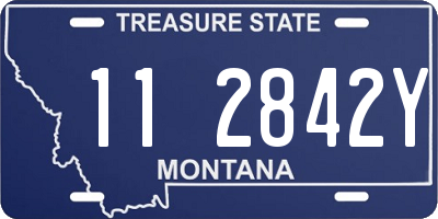 MT license plate 112842Y