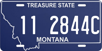 MT license plate 112844C