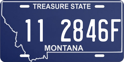 MT license plate 112846F