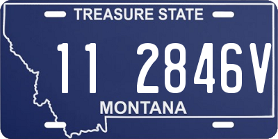 MT license plate 112846V