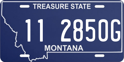 MT license plate 112850G