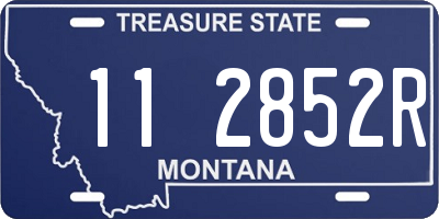 MT license plate 112852R