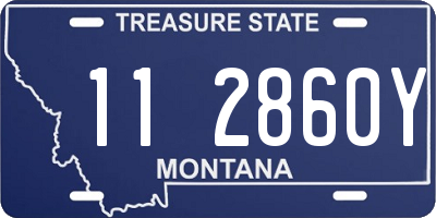 MT license plate 112860Y