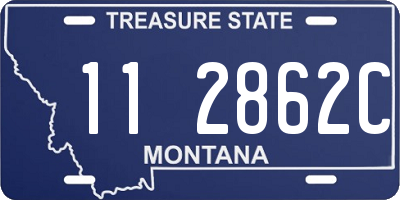 MT license plate 112862C