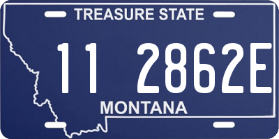 MT license plate 112862E