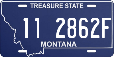 MT license plate 112862F