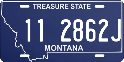 MT license plate 112862J
