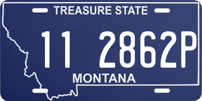 MT license plate 112862P