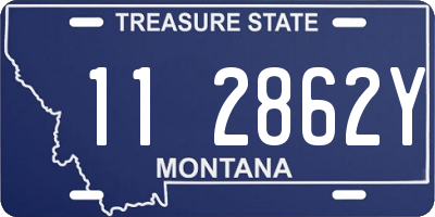 MT license plate 112862Y