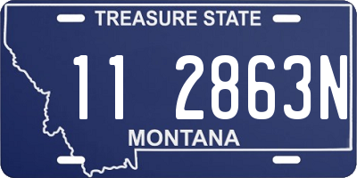MT license plate 112863N