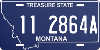 MT license plate 112864A
