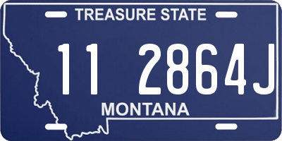 MT license plate 112864J