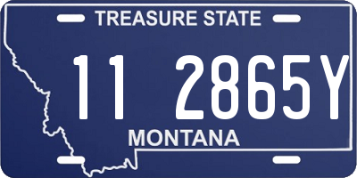 MT license plate 112865Y