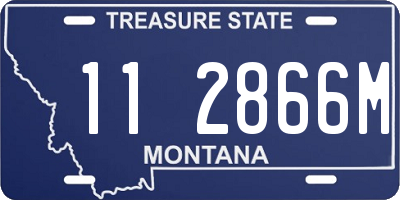 MT license plate 112866M