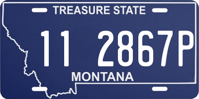 MT license plate 112867P