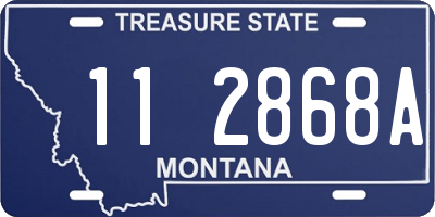 MT license plate 112868A