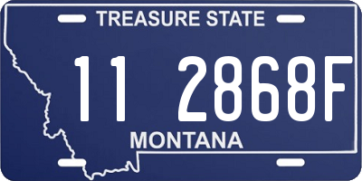 MT license plate 112868F