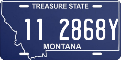 MT license plate 112868Y