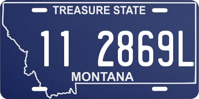 MT license plate 112869L