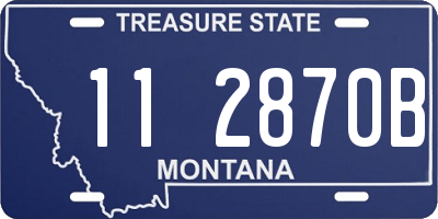 MT license plate 112870B