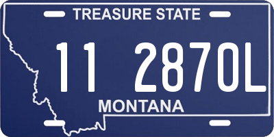 MT license plate 112870L