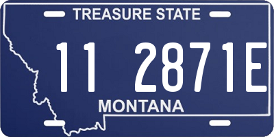 MT license plate 112871E