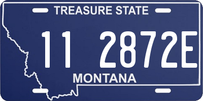 MT license plate 112872E