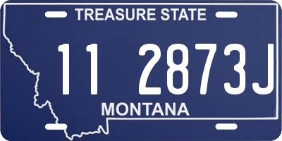 MT license plate 112873J