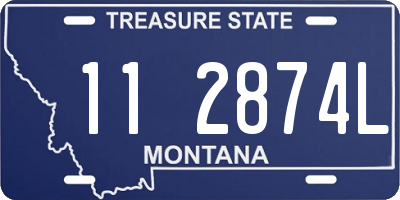 MT license plate 112874L