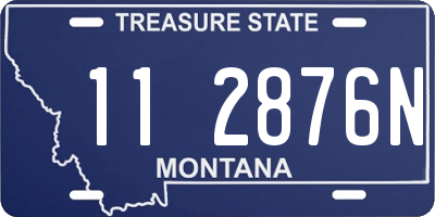 MT license plate 112876N