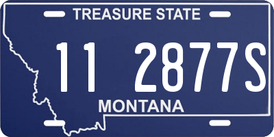 MT license plate 112877S