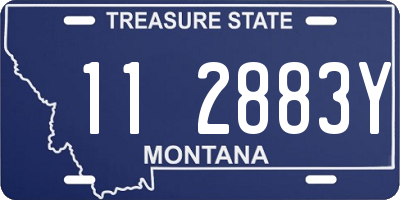 MT license plate 112883Y