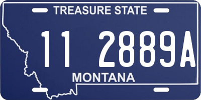 MT license plate 112889A