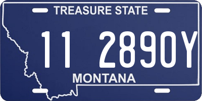 MT license plate 112890Y