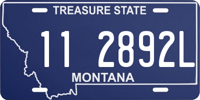 MT license plate 112892L