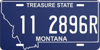 MT license plate 112896R