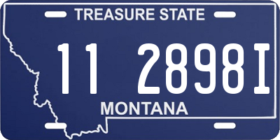 MT license plate 112898I