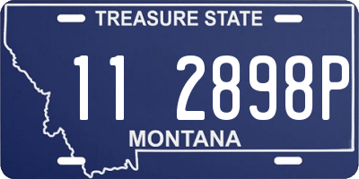 MT license plate 112898P