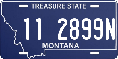 MT license plate 112899N