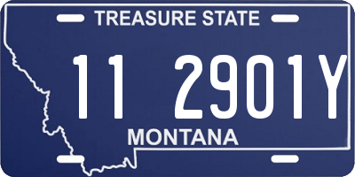 MT license plate 112901Y