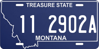 MT license plate 112902A