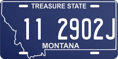 MT license plate 112902J