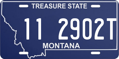 MT license plate 112902T