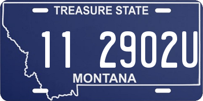 MT license plate 112902U