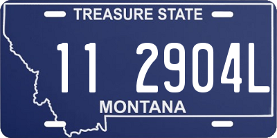 MT license plate 112904L