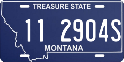 MT license plate 112904S