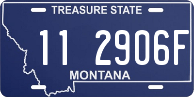 MT license plate 112906F