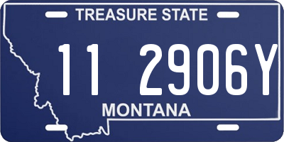 MT license plate 112906Y