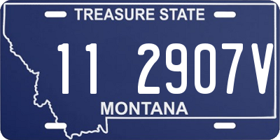 MT license plate 112907V