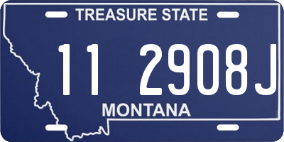 MT license plate 112908J